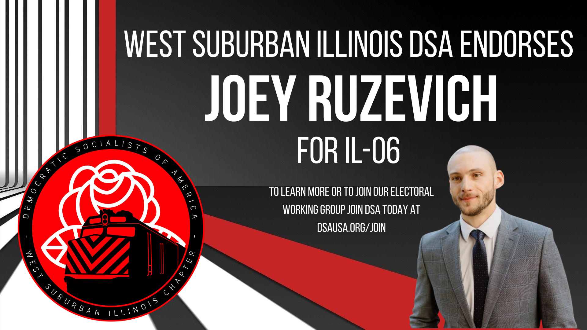 WSIL DSA Endorses Joey Ruzevich for Illinois 6th Congressional